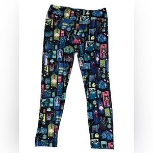 Disney Haunted Mansion Character Print Leggings - Multicolor medium